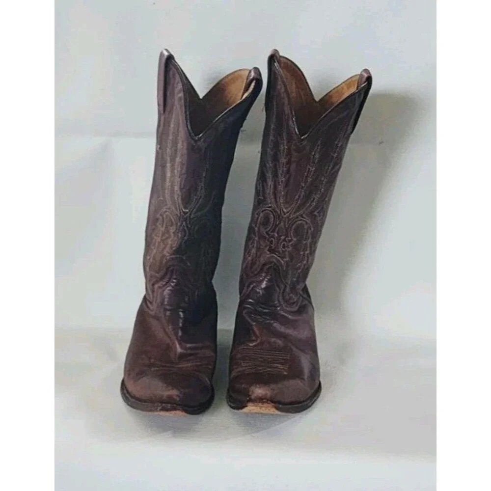 Stetson Western Boots Mens Cassidy Pull On Brown 12-020 Made In Mexico